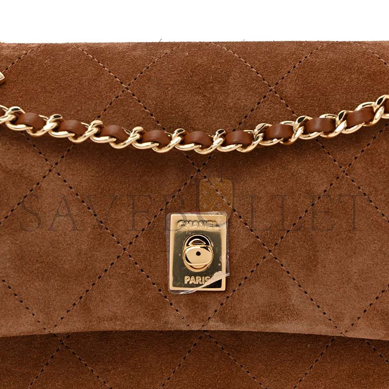 CHANEL MASTER DENIM QUILTED EYES ON YOU FLAP BLUE AS6417 (25*15*8cm)